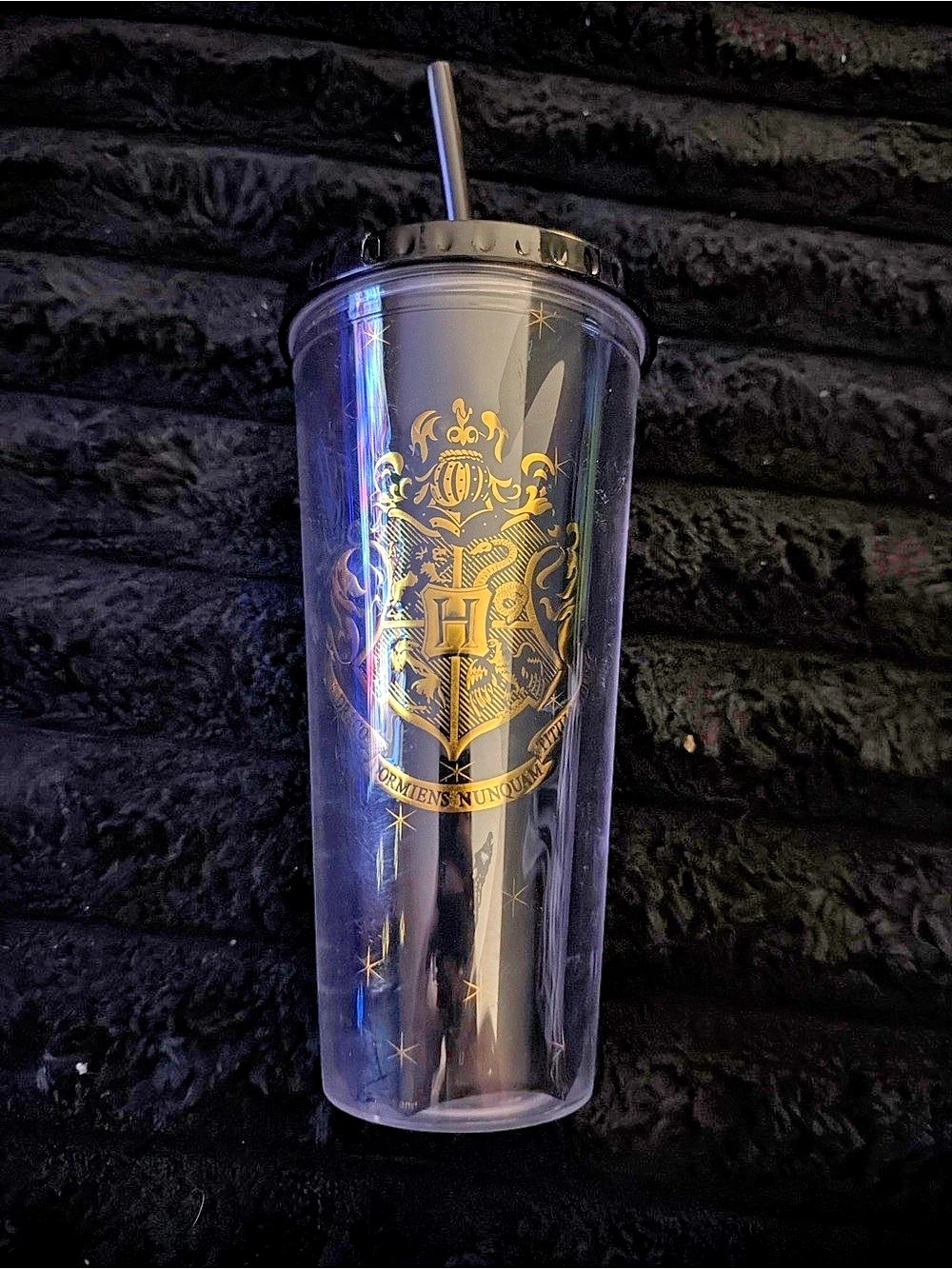 Harry Potter Hogwarts Crest Tumbler Black & Gold